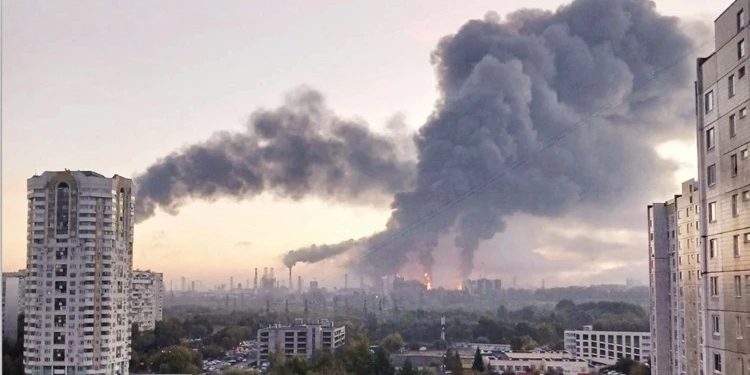 Ukrayna Moskvaya kütləvi pilotsuz aparatlarla hücum edib