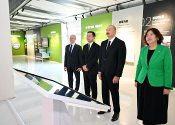 Prezident İlham Əliyev “Qobustan” Günəş Elektrik Stansiyasının açılışında iştirak edib -FOTOLAR