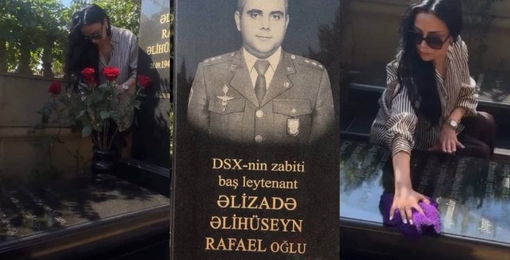 Qardaşının məzarından video paylaşdı - "Qara daş məni sakitləşdirir"