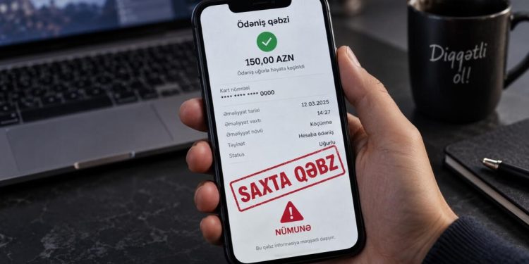 "Qəbzi deyil, hesabınızı yoxlayın": Vətəndaşları aldadan yeni dələduzluq üsulu