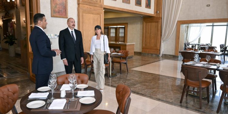 Prezident İlham Əliyev və Birinci xanım Mehriban Əliyeva Şamaxıda “Pirqulu Park” hotelinin açılışında iştirak ediblər -VİDEO-FOTOLAR