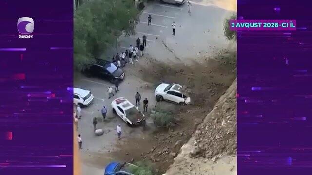 Xətaidə yenidən sürüşmə təhlükəsi yaranıb - VİDEO