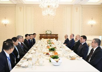 Prezident İlham Əliyevin adından Laos Prezidentinin şərəfinə rəsmi nahar verilib -FOTOLAR