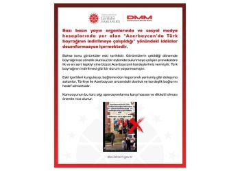 Türkiyə PA: Türkiyə bayrağının Azərbaycanda endirilməsinə cəhd iddiaları dezinformasiyadır