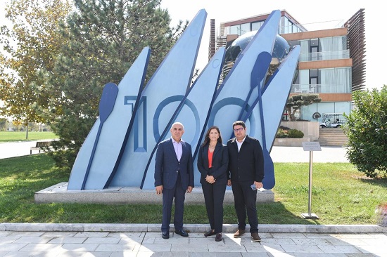 Avropa Avarçəkmə Federasiyasının prezidenti Su İdmanı Federasiyasında olub-FOTOLAR